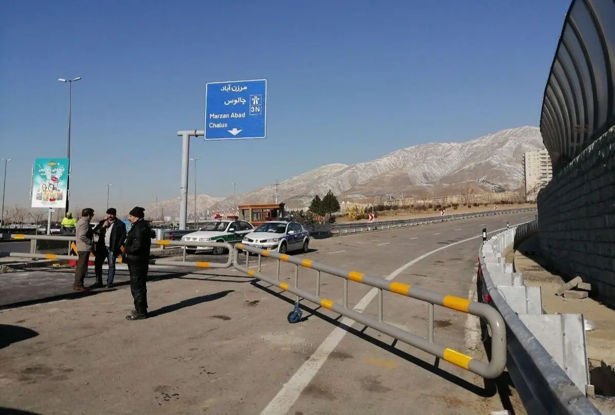 جاده چالوس از فردا مسدود می شود