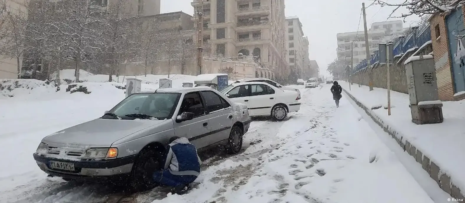 بارش برف در تهران