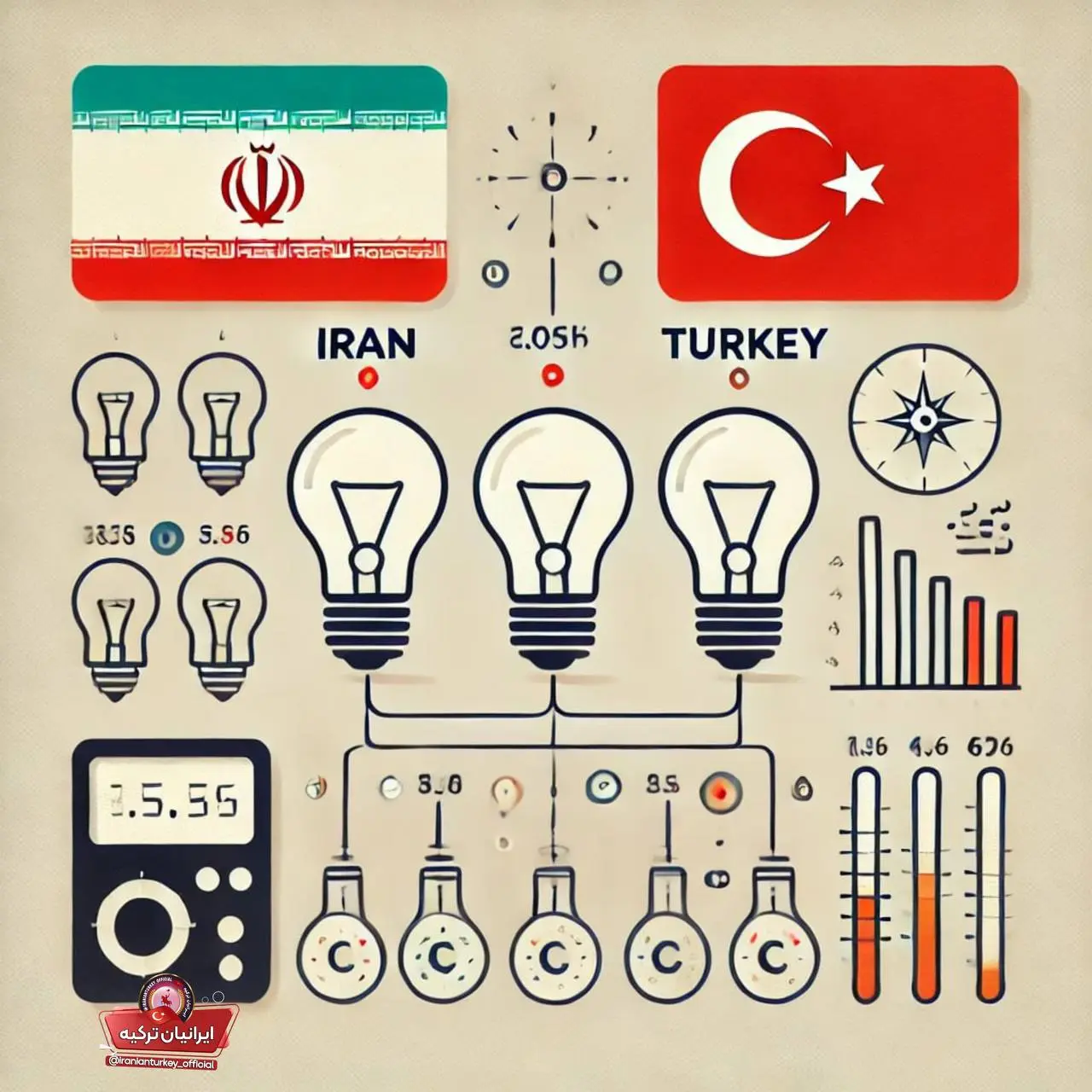 مقایسه برق ایران و ترکیه