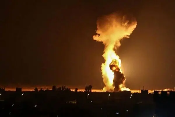 تصویری از شدت حمله اسرائیل به یکی از پایگاه‌های حشدالشعبی