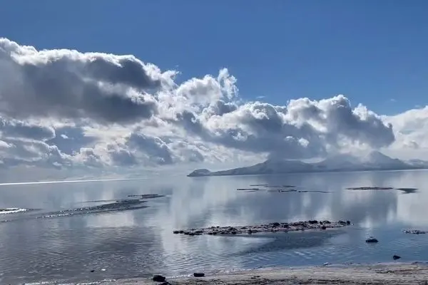 افزایش تراز دریاچه ارومیه با بارش‌های اخیر
