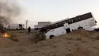 واژگونی اتوبوس در یزد/ 13 نفر مصدوم شدند 