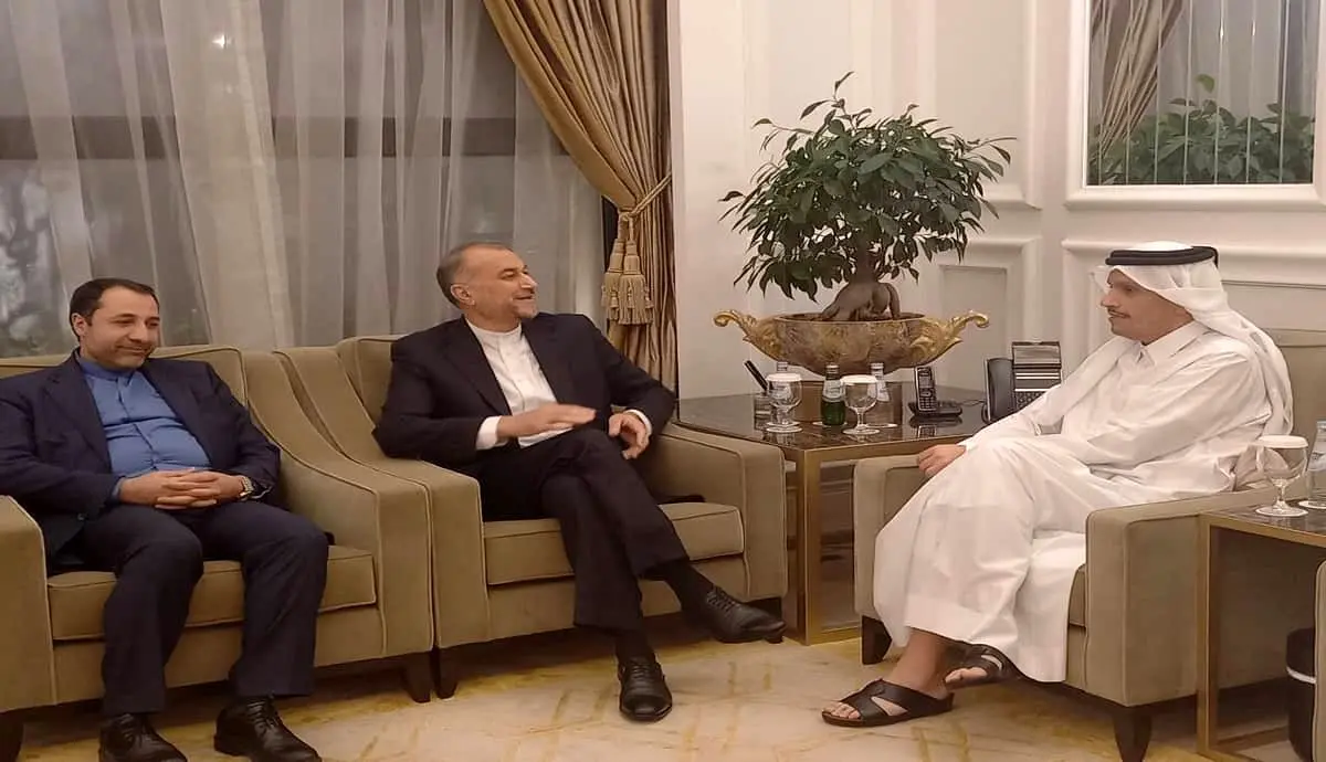 امیرعبداللهیان با نخست‌وزیر و وزیر خارجه قطر دیدار کرد
