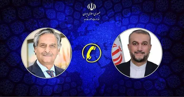 گفت‌وگوی تلفنی وزرای خارجه پاکستان و ایران