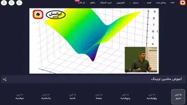 ادامه پخش دوره یادگیری ماشین دانشگاه شریف از لنز ایرانسل