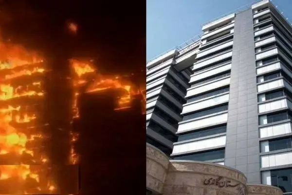 آتش‌سوزی مهیب اطراف بیمارستان هفت تیر شهرری+ فیلم