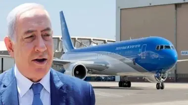 انتقال هواپیمای نتانیاهو به مکان امن