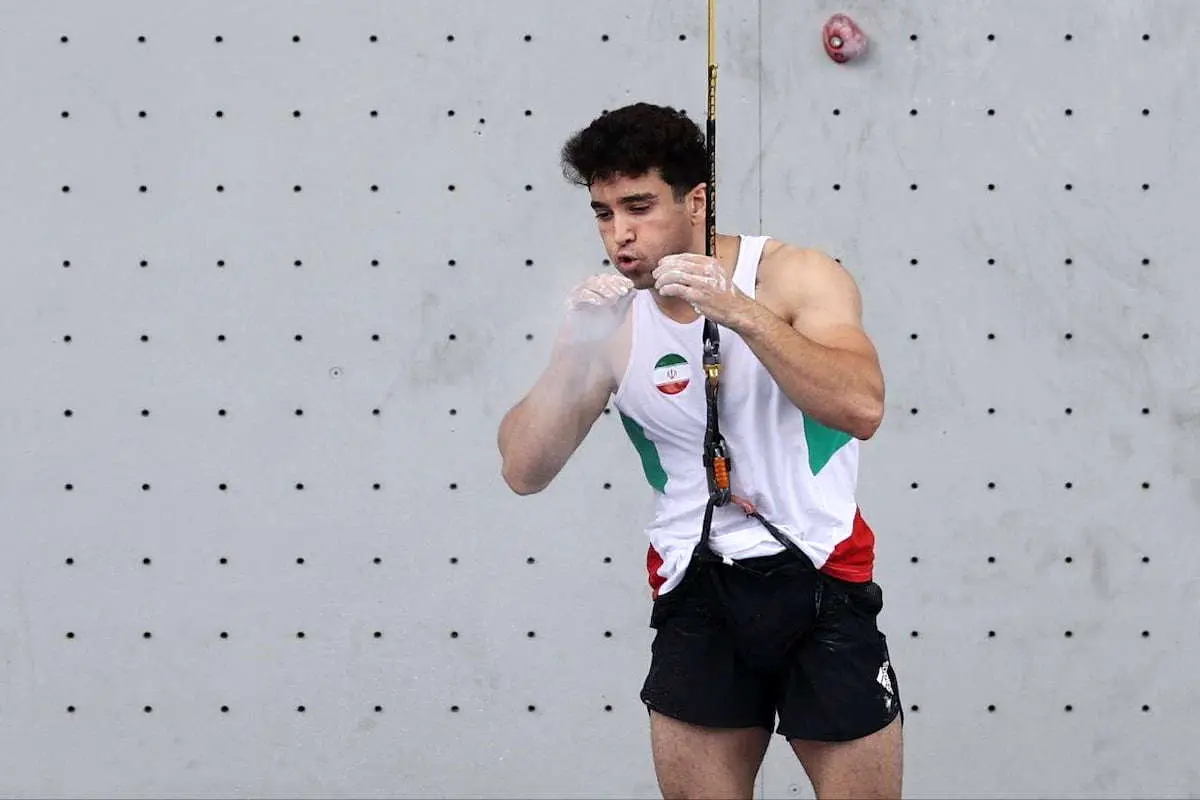 رضا علیپور در دور مقدماتی سنگ نوردی المپیک ششم شد