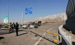 اعمال محدودیت مقطعی در جاده چالوس