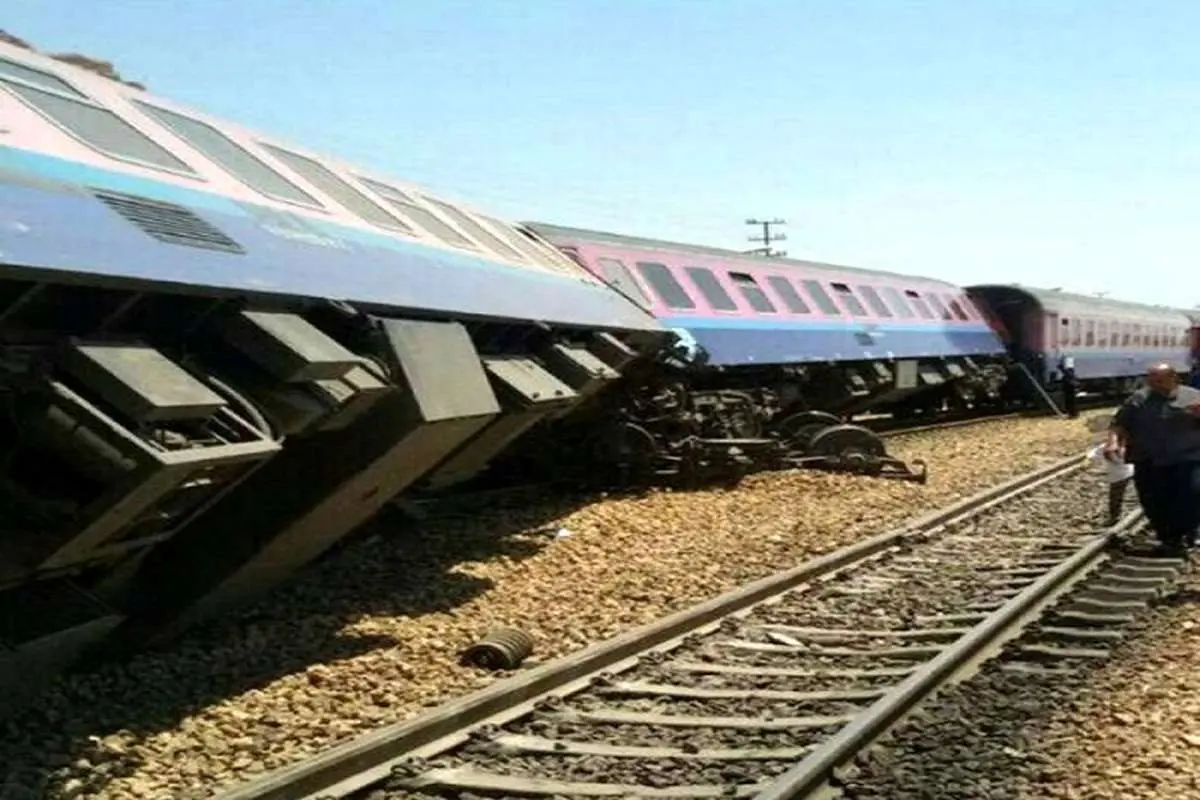 حادثه واژگونی قطار باری ایران به ترکیه در منطقه قطور
