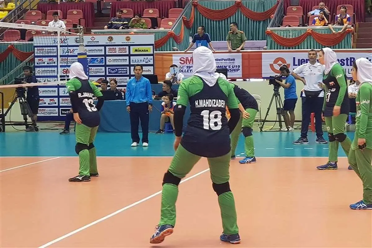 صعود تیم والیبال دختران ایران به مرحله یک هشتم نهایی والیبال قهرمانی آسیا