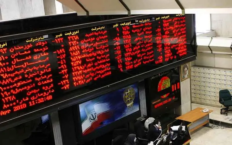 روند کاهشی قیمت سهام در بورس تهران
