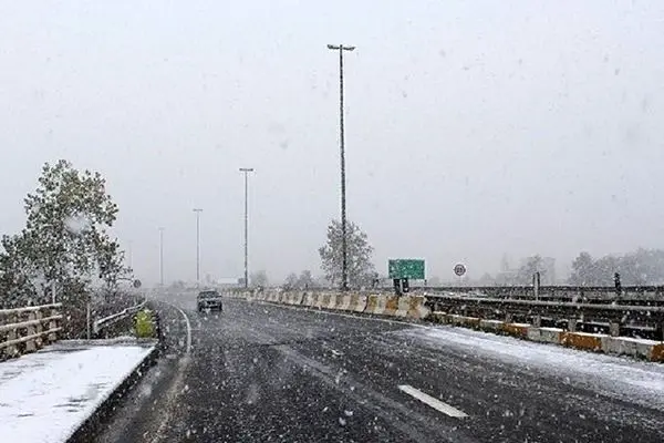 پیش‌بینی بارش برف در جاده چالوس