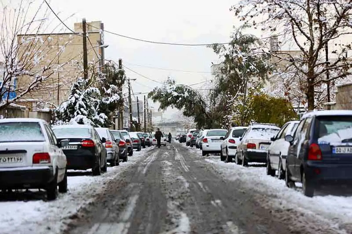 عمق برف تهران در بارش اخیر
