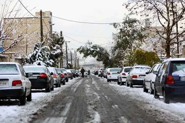 در توچال برف بارید + ویدئو