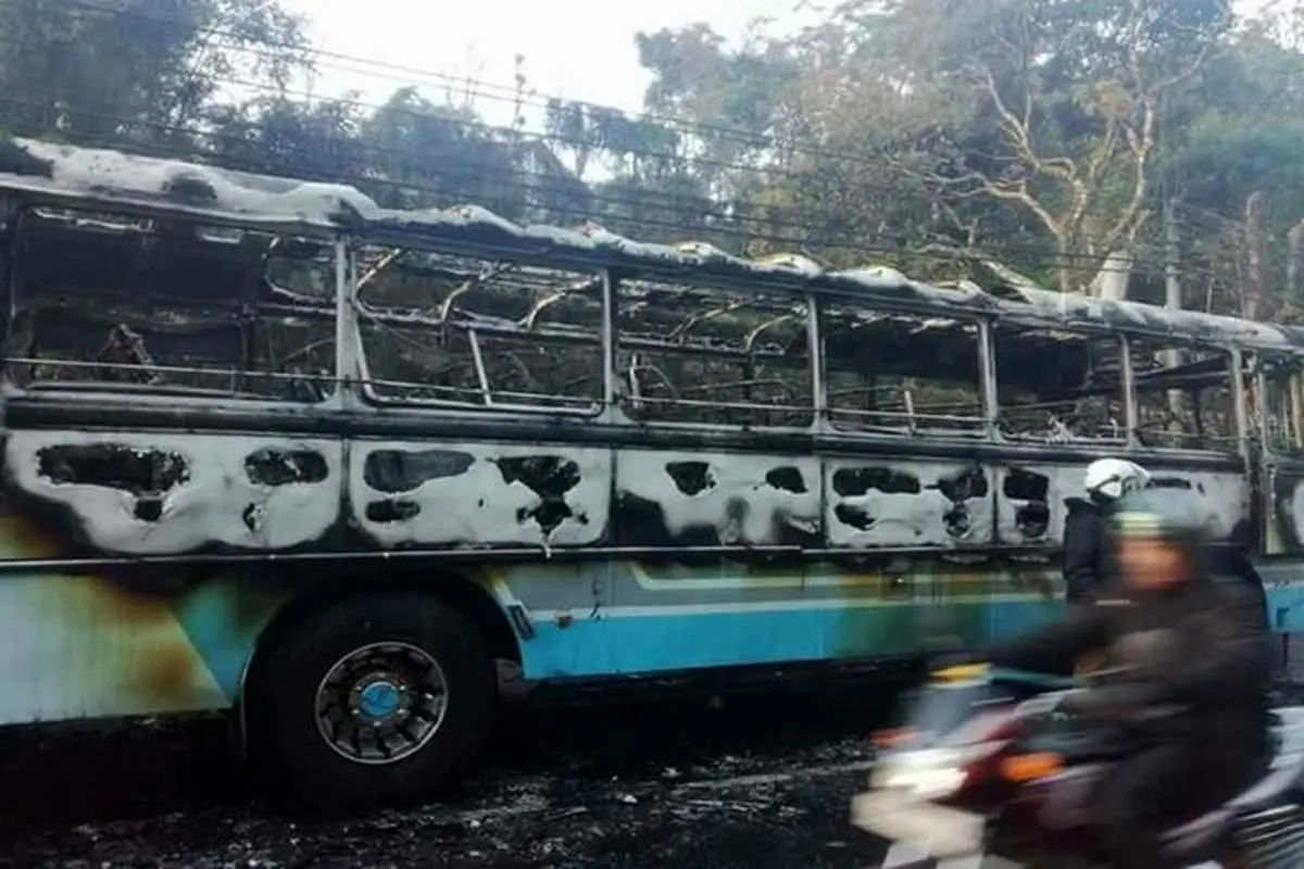 انفجار اتوبوسی در سریلانکا با ۱۹ زخمی