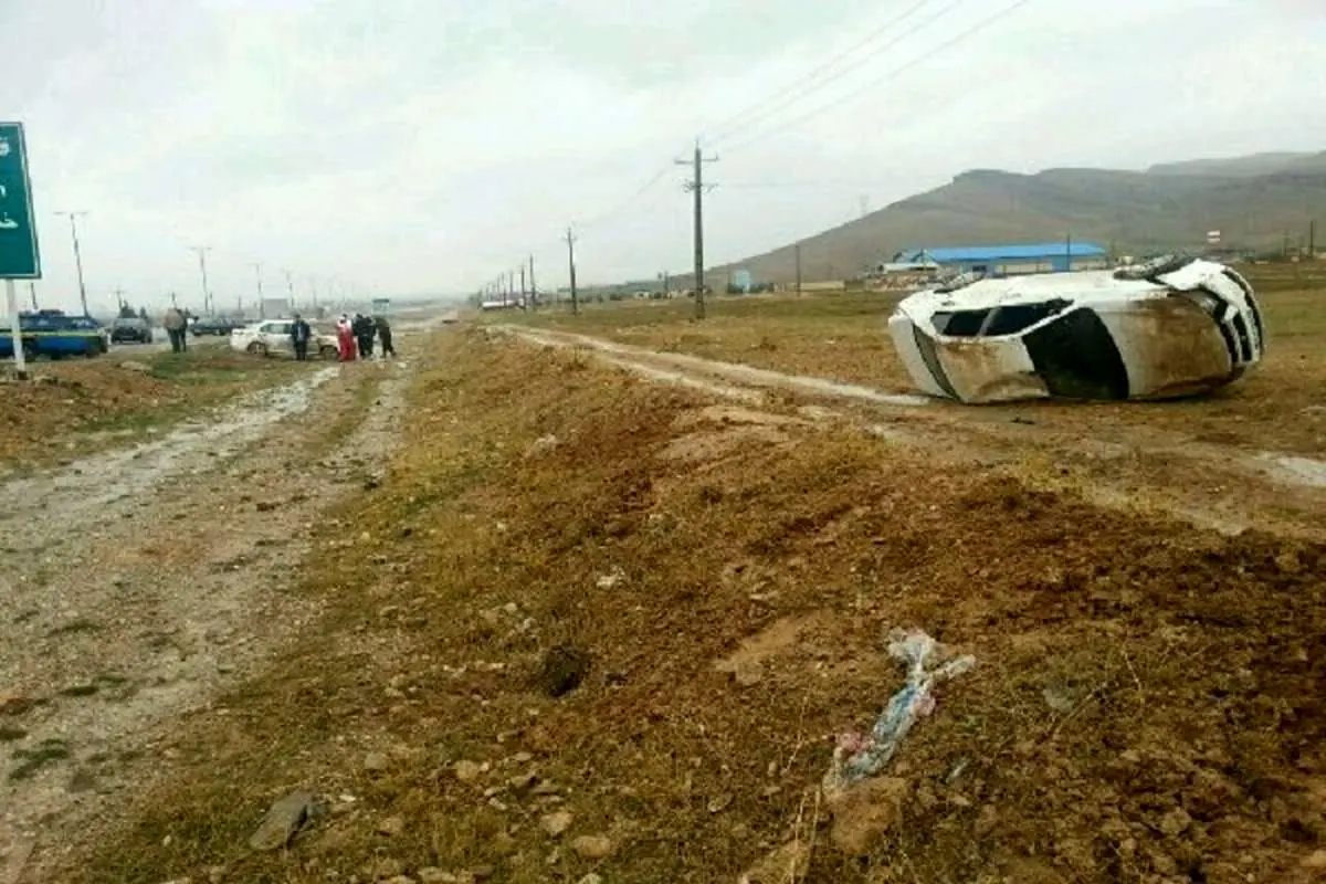 ۶ مصدوم در واژگونی خودرو در محور «الیگودرز &#8211; اصفهان»