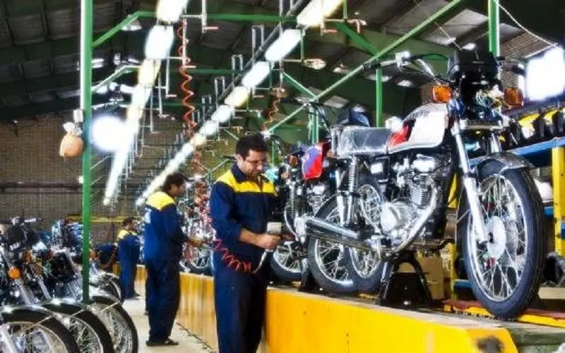 موتورسیکلت در سراشیبی تولید