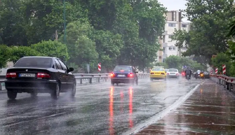 بارش باران در استان‌های شمالی کشور