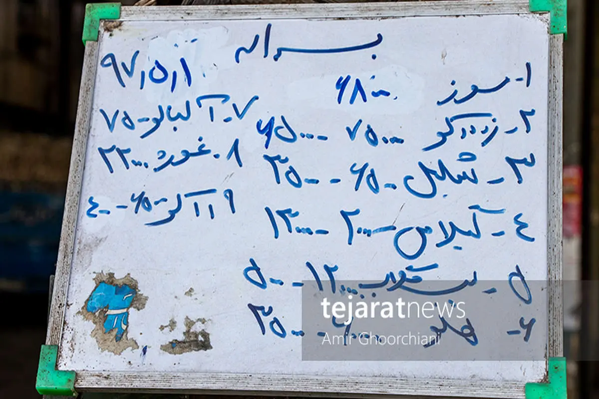 برچسب‌های قیمت در میدان مرکزی میوه و تره‌بار تهران (گزارش تصویری)