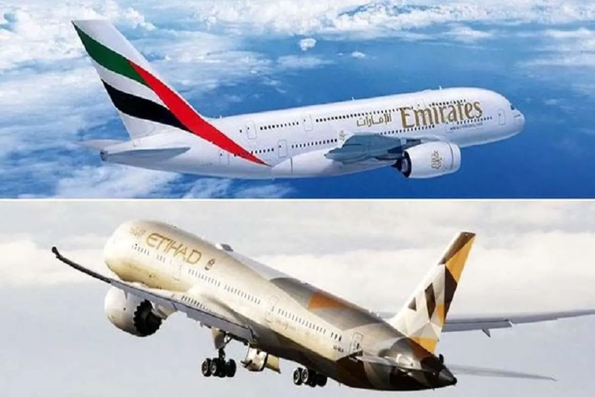 احتمال ادغام هواپیمایی امارات و اتحاد