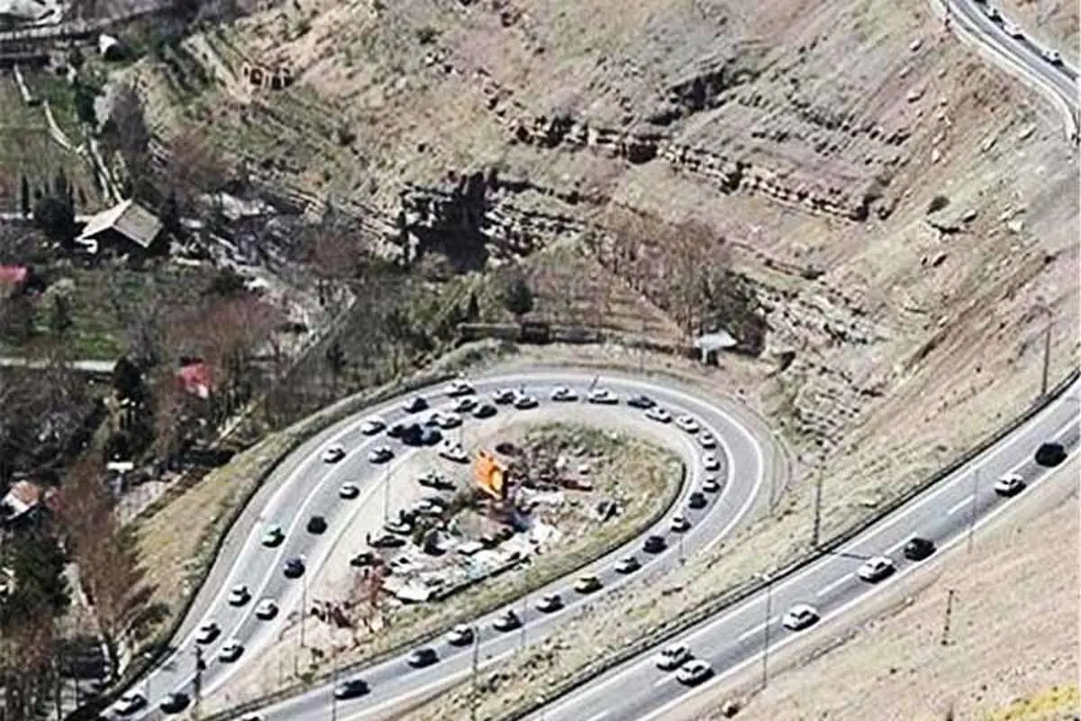 بارش باران ومه‌گرفتگی درجاده‌های شمال