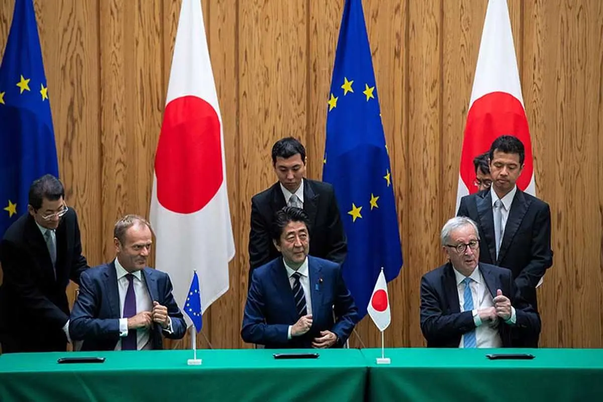 اروپا و ژاپن یک توافق گسترده تجارت آزاد امضا کردند