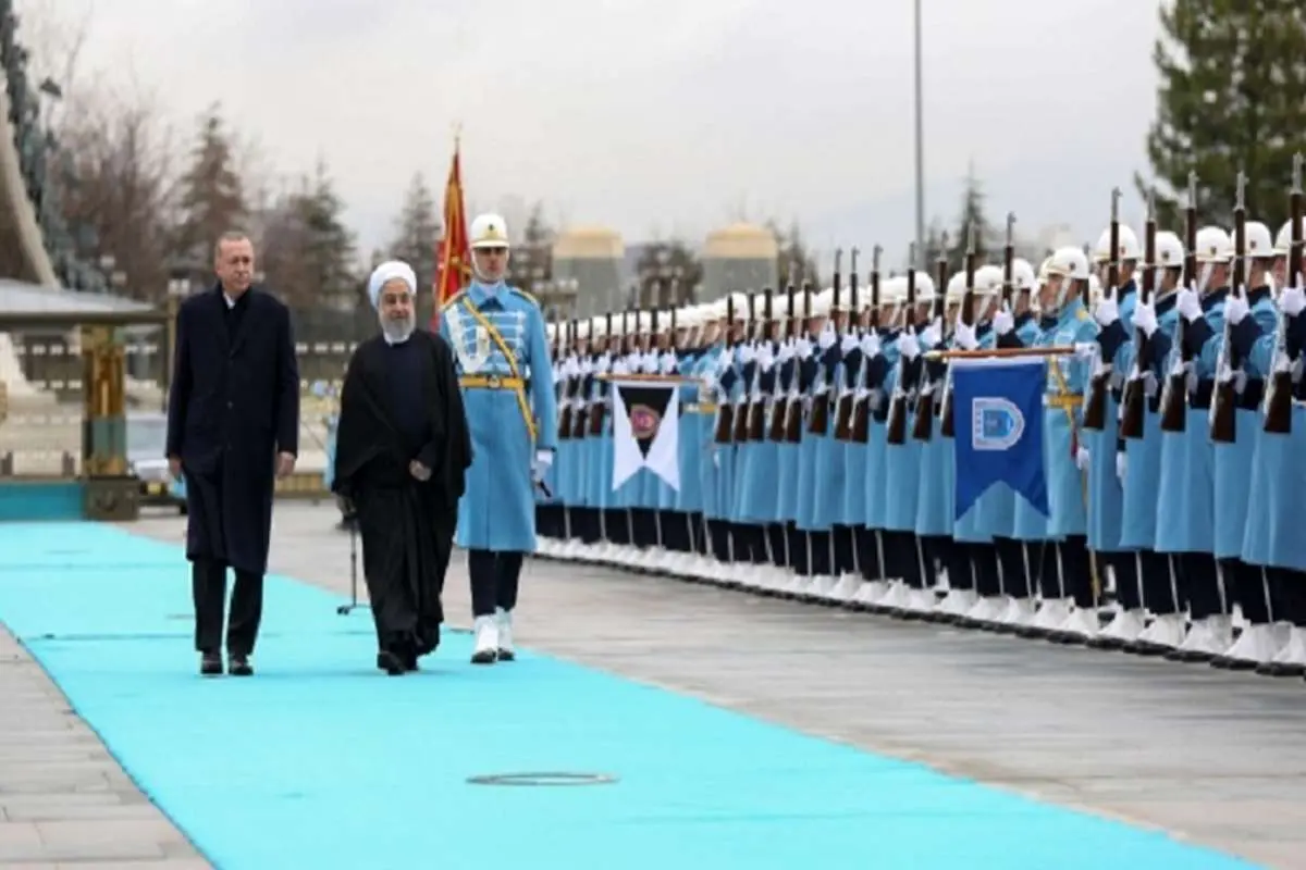 استقبال رسمی رئیس جمهور ترکیه از روحانی