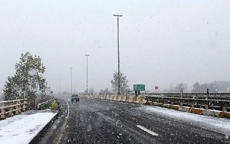 پیش‌بینی بارش برف و باران در محورهای تهران- شمال و برخی جاده‌ها‌ی کشور