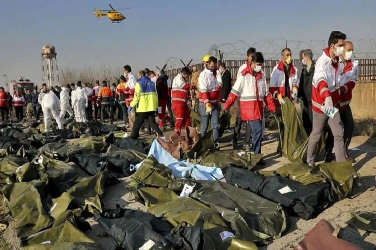 شناسایی 100 نفر از قربانیان سقوط هواپیمای اوکراینی