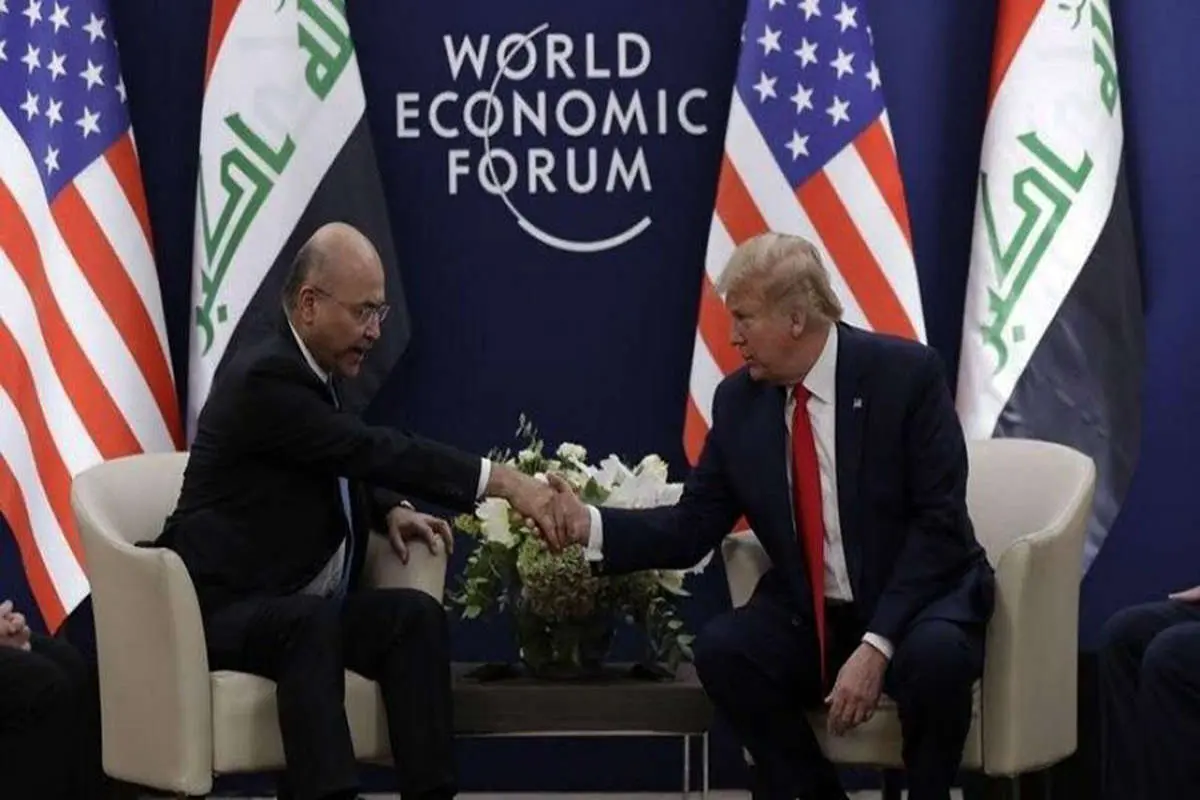 ترامپ و صالح برای بقای نیروهای آمریکایی در عراق محرمانه توافق کردند