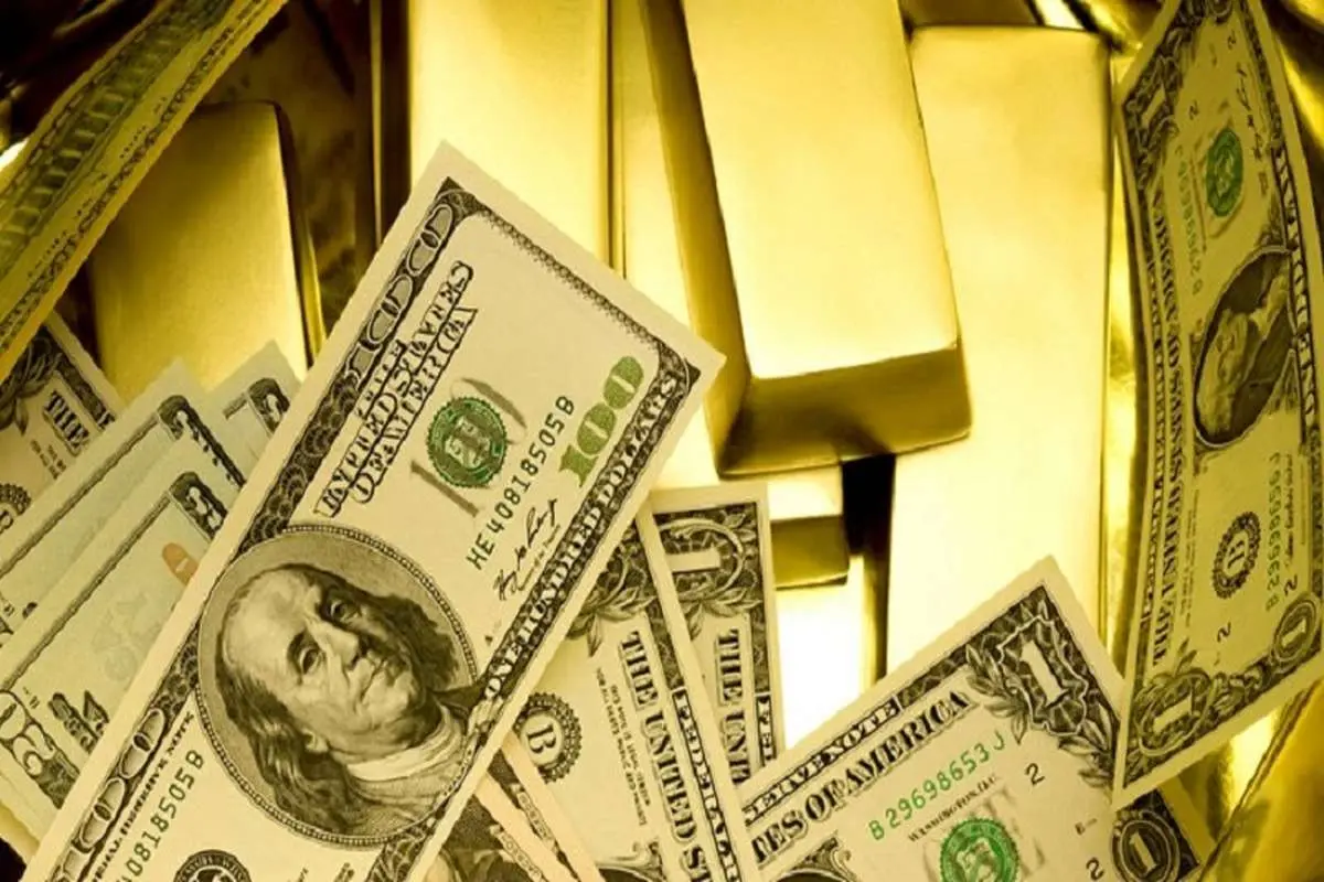ادامه روند نزولی دلار در معاملات چهارشنبه / طلا باز هم رشد کرد