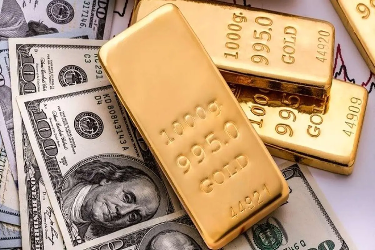 آخرین قیمت دلار و طلا در معاملات جهانی / بازگشت طلا به کانال ۱۶۰۰ دلار