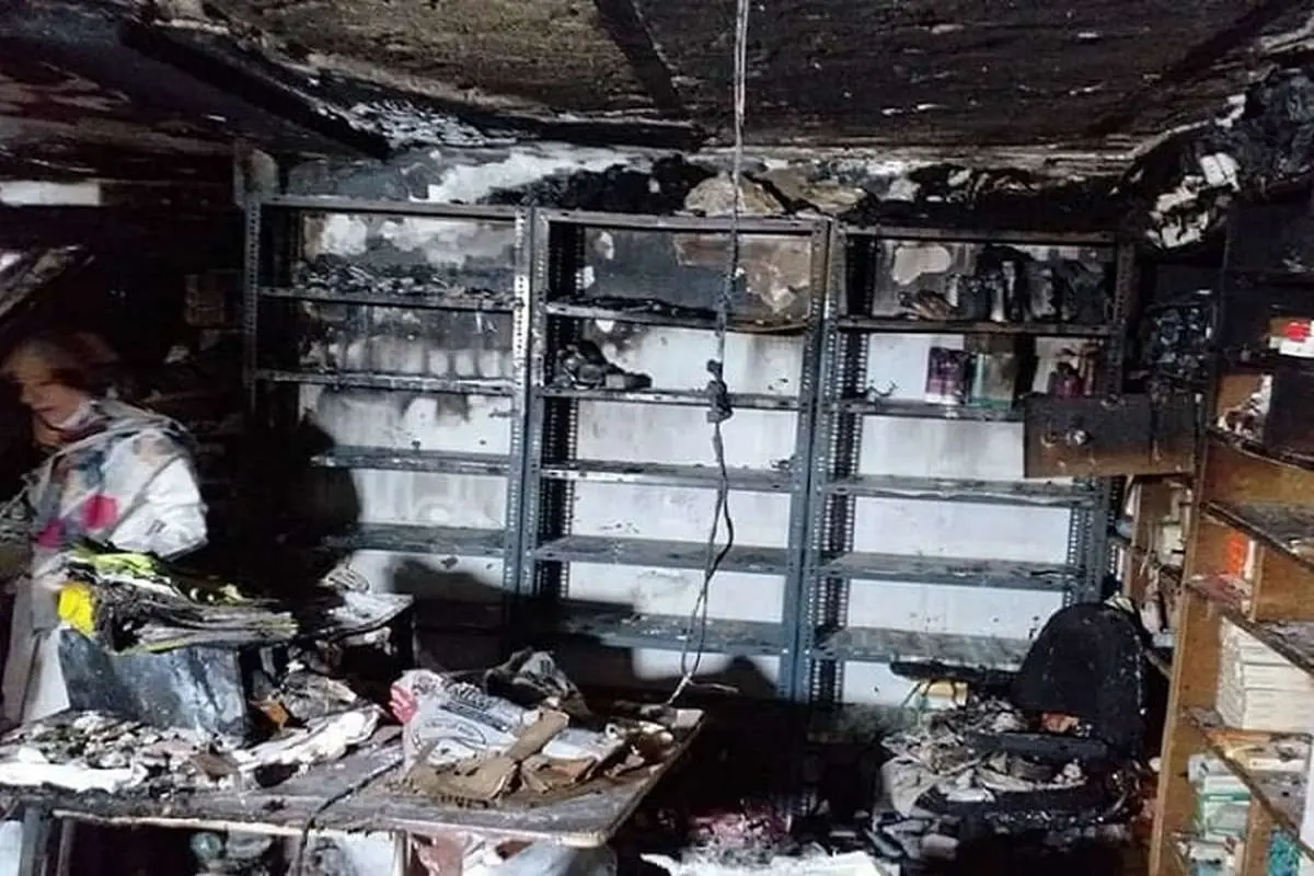 آتش‌سوزی در بیمارستان دی تهران + عکس