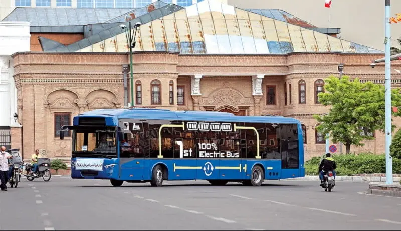 نخستین اتوبوس برقی در پایتخت حرکت کرد