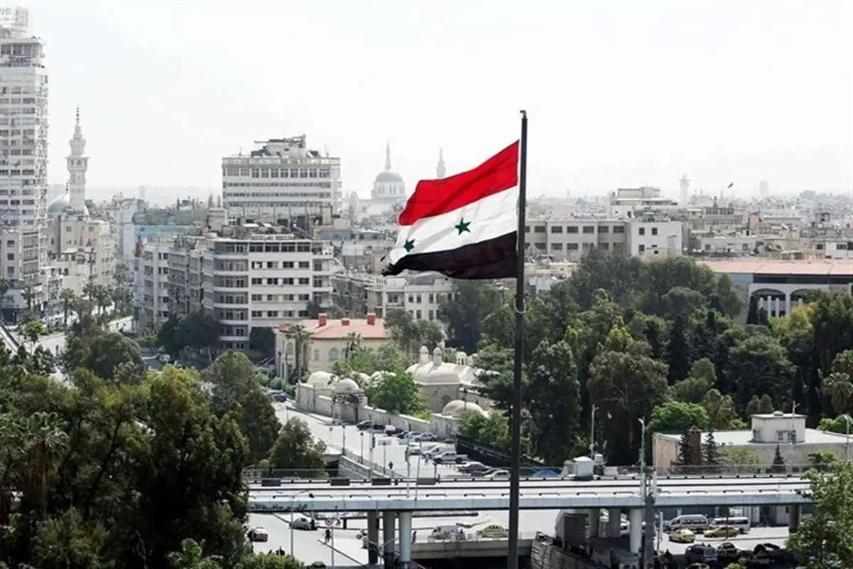 مقابله پدافند هوایی سوریه با اهداف متخاصم در اطراف دمشق
