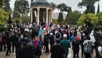 آرامگاه حافظ بیشترین آمار بازدیدکنندگان نوروزی را به خود اختصاص داد