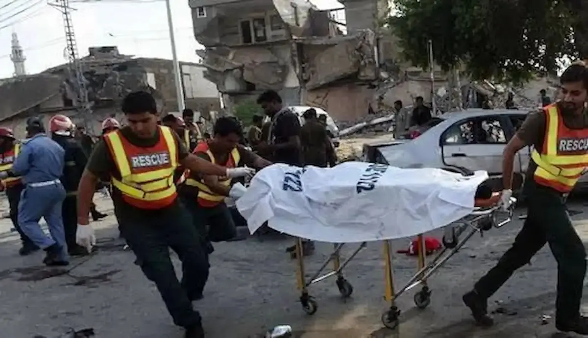۴۰ کشته و ۱۵۰ زخمی در انفجار پاکستان + فیلم