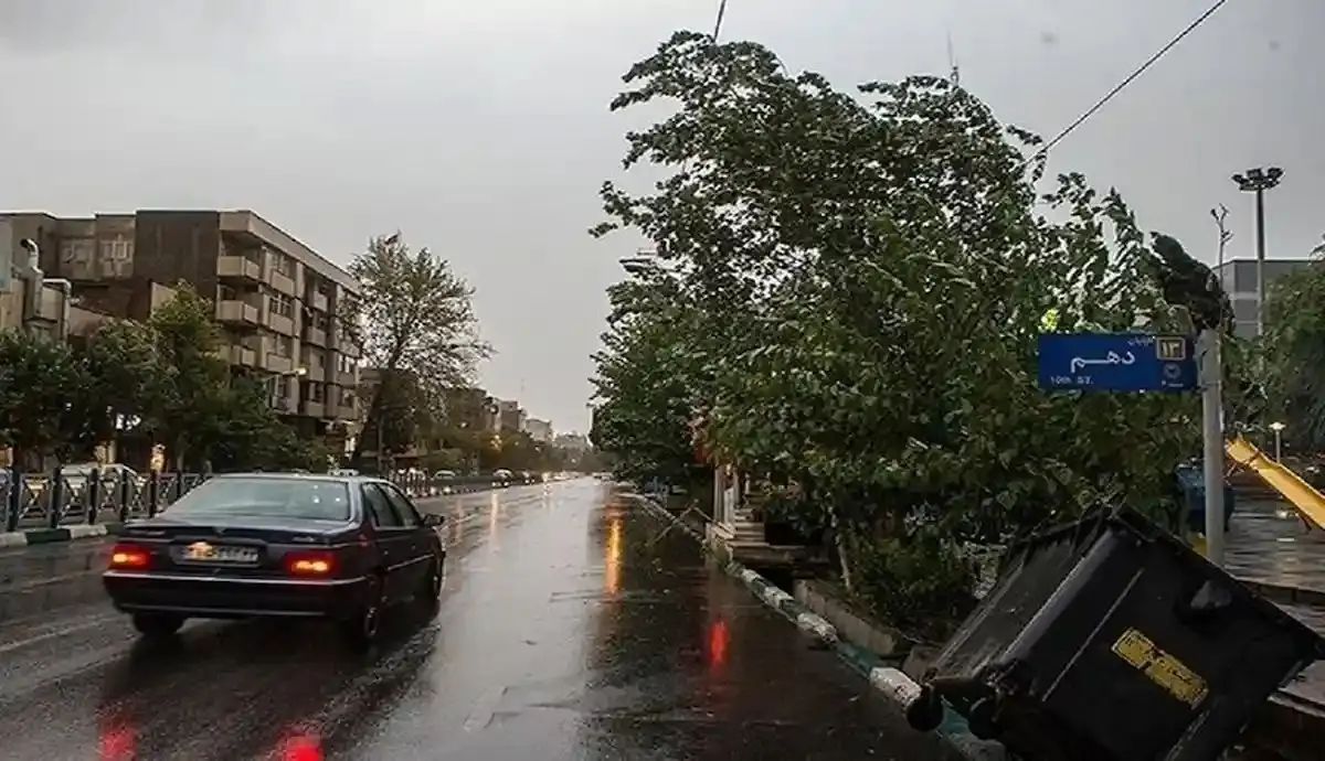 میزان خسارات طوفان امروز تهران