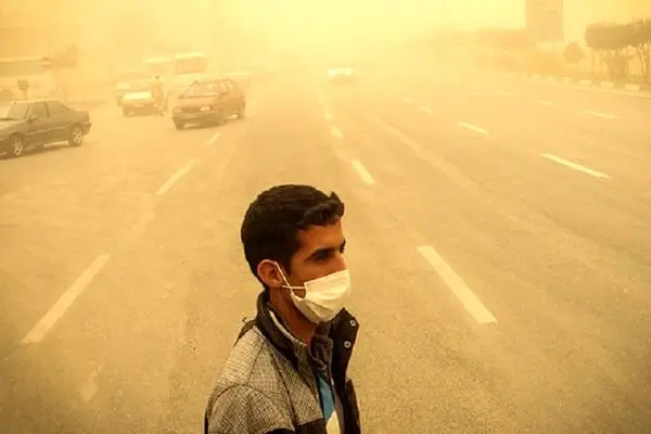  ۵ شهر استان خوزستان در وضعیت نارنجی آلودگی هوا