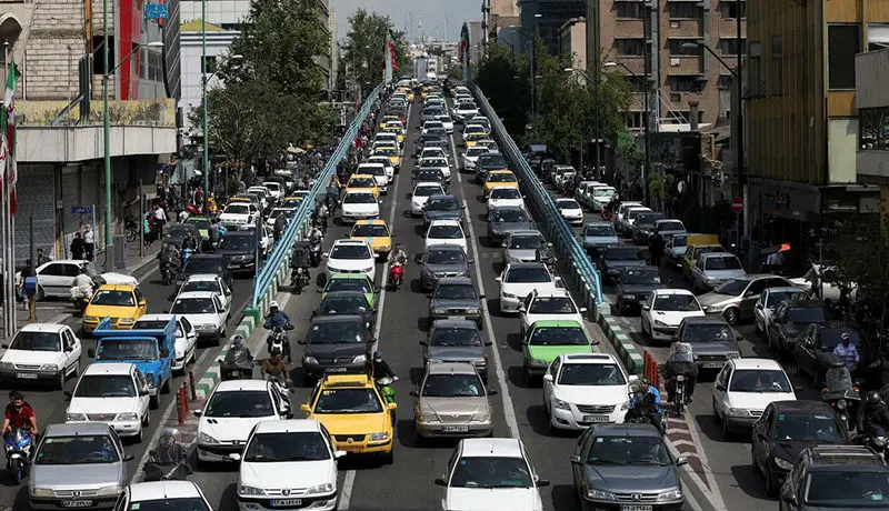 محورهای پرترافیک تهران در اوایل مهر