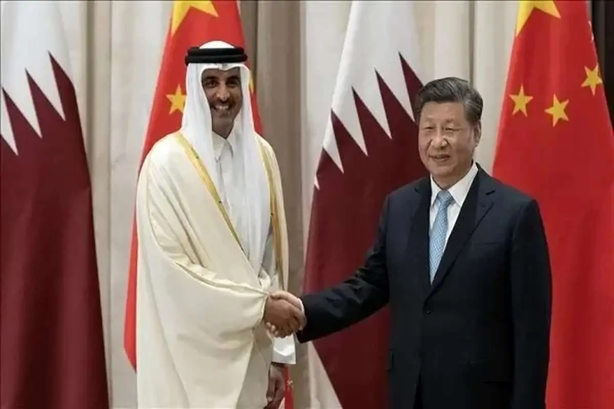 دیدار رئیس جمهوری چین با امیر قطر