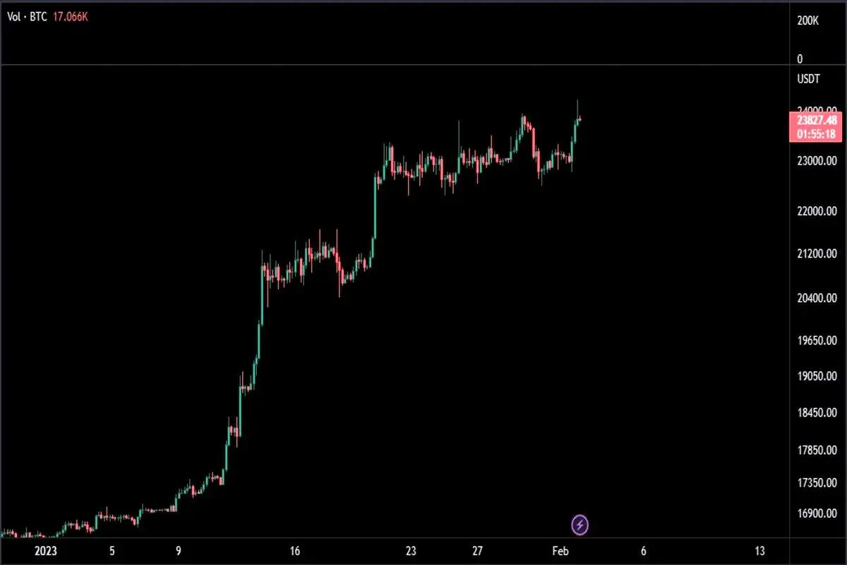 چالش قیمت بیت کوین در آستانه سطح 24 هزار دلار