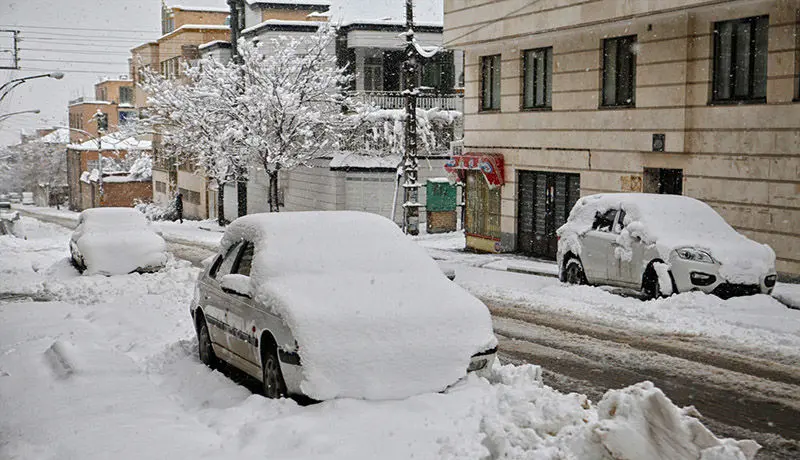 پیش‌بینی بارش شدید برف در تهران برای فردا