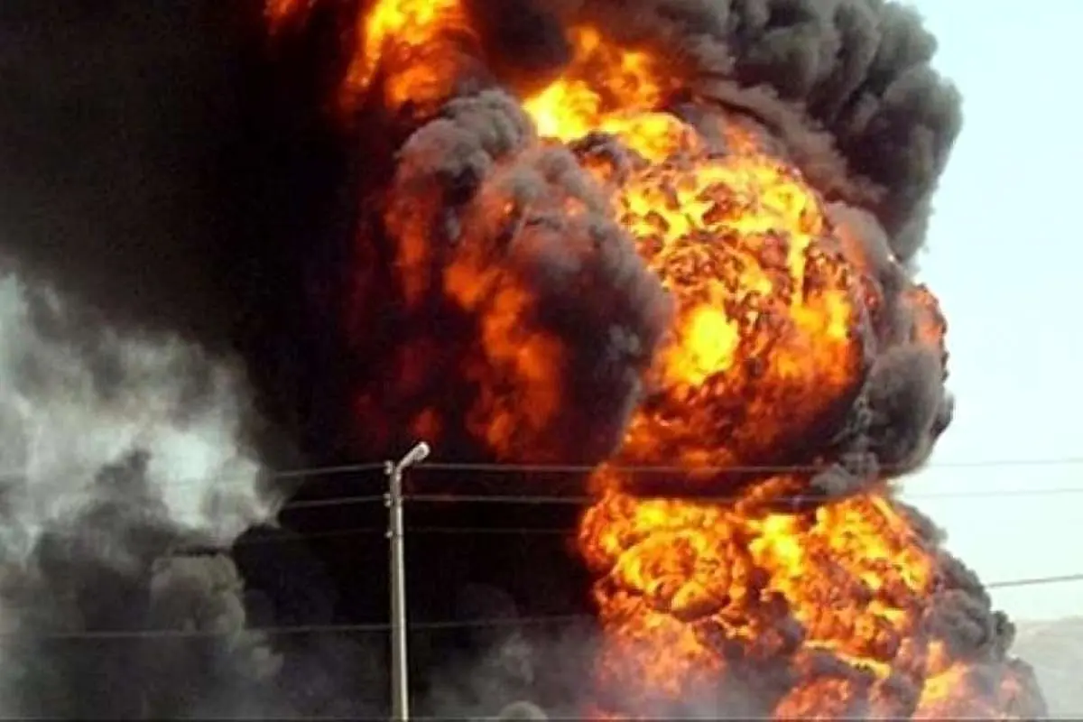 انفجار مخزن گاز آمونیاک در بندرعباس