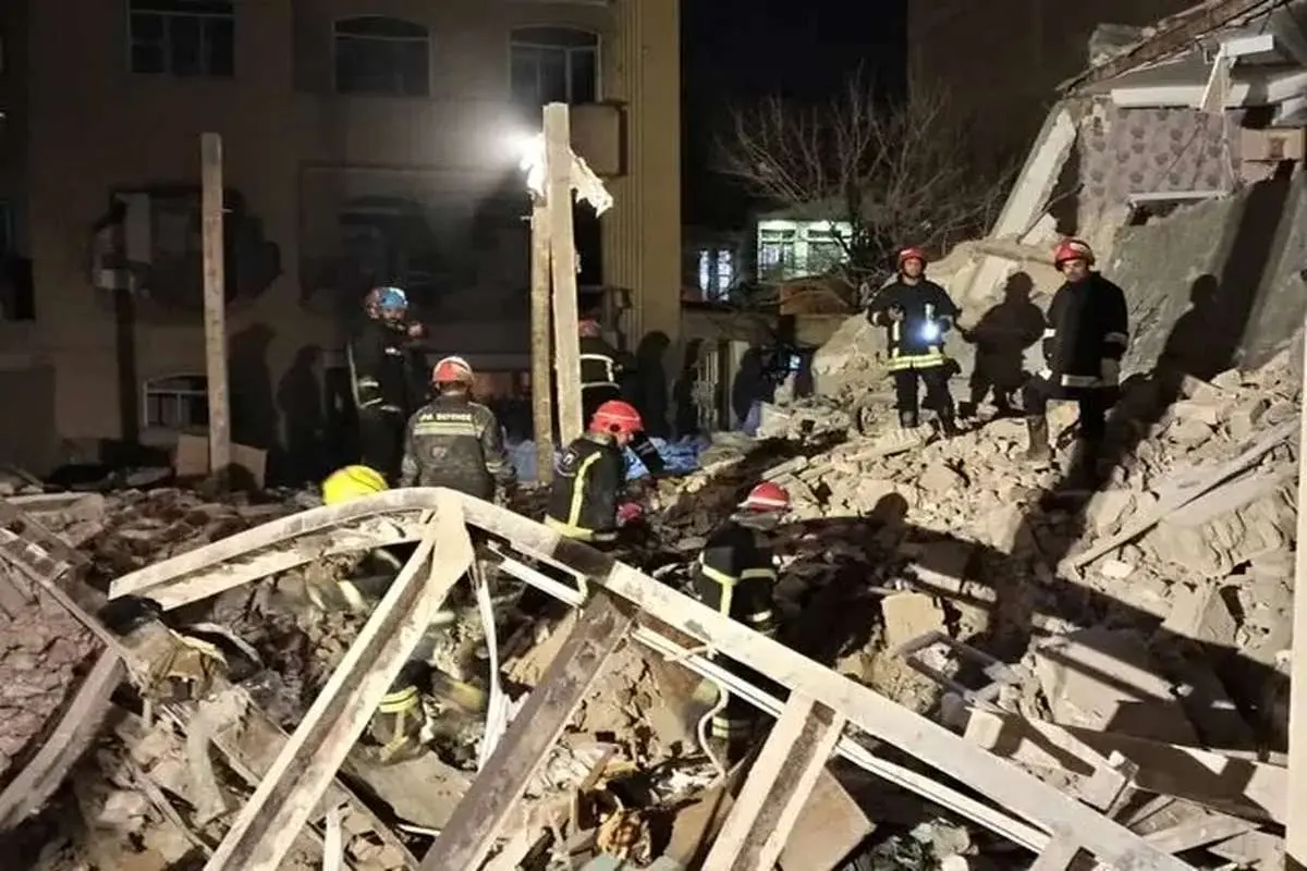 انفجار ساختمانی در تبریز/۵ کشته و ۲ مصدوم تاکنون