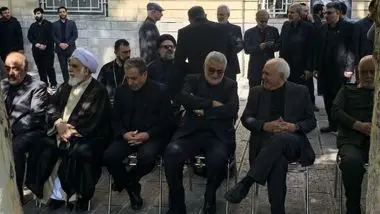 حضور ظریف و عراقچی در مراسم تشییع پیکر امیرعبداللهیان در وزارت امور خارجه