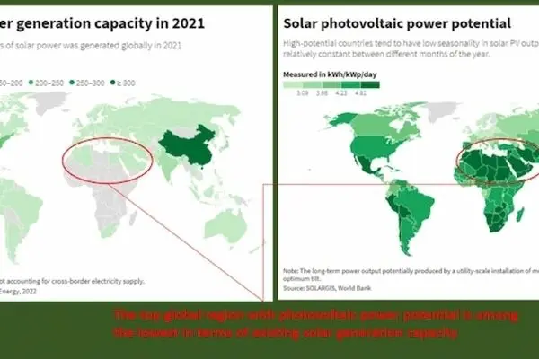 کدام کشورها برق خورشیدی بیشتری می‌توانند تولید کنند؟