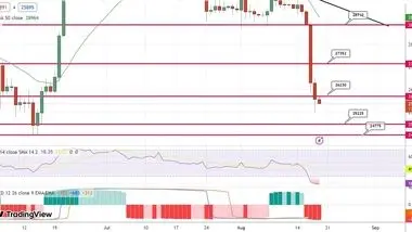 پیش بینی قیمت بیت کوین همزمان با ریزش به سطح 25 هزار دلار/ حمایت‌های پیش روی بازار کجاست؟