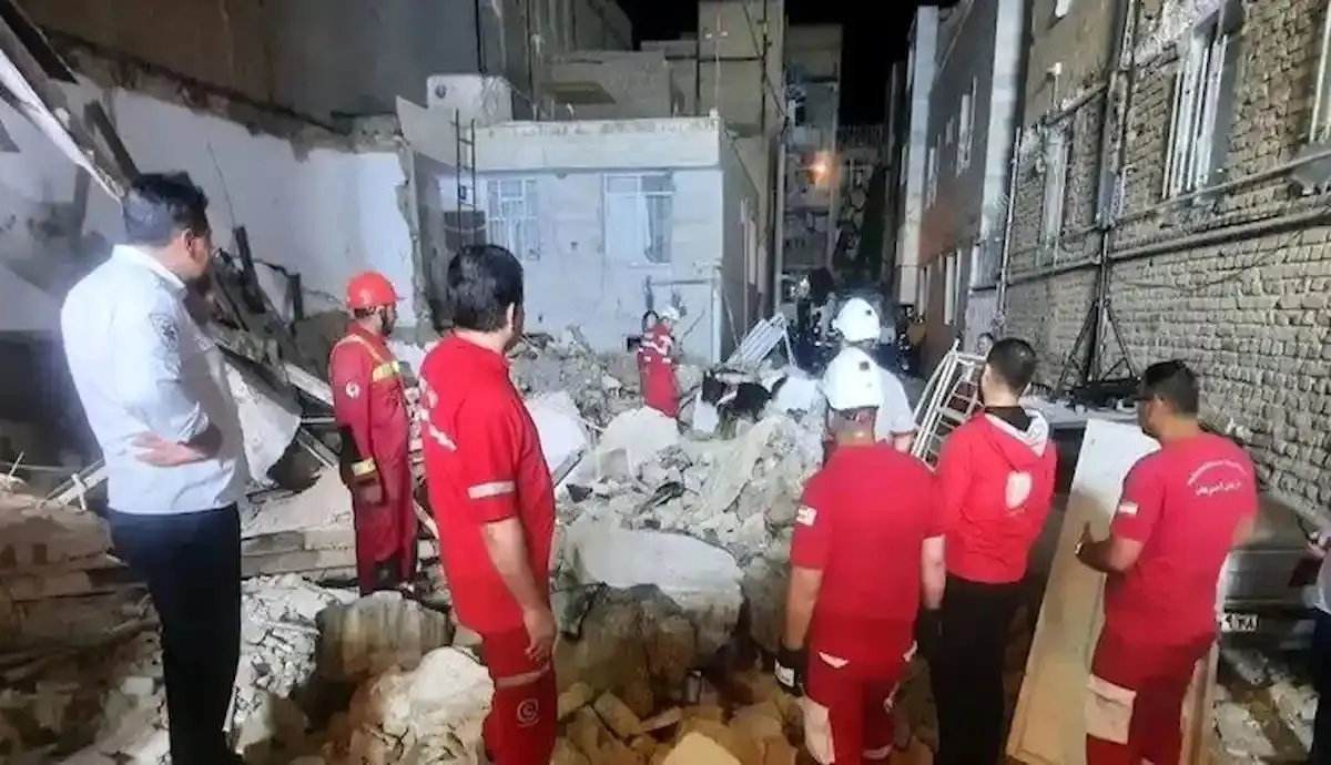 انفجار و ریزش ساختمان در ملارد با ۵ مفقودی